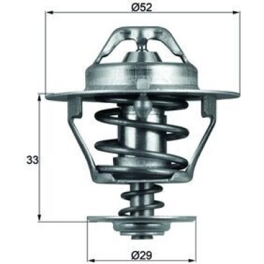 Thermostateinsatz mit Dichtung | TOYOTA 2.4-3.0TD | TX 77 88D