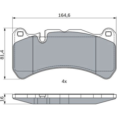 Bremsklötze | MERCEDES CLK, SLK 02-11 | 0 986 494 965