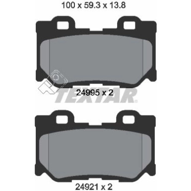 Bremsbelagsatz Nissan T. 370Z/Infiniti Fx/G37/Q70 09 | 2499501