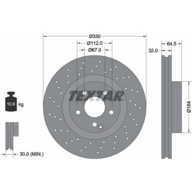 Bremsscheibe Db P. W211/R230 02-12 | 92120207