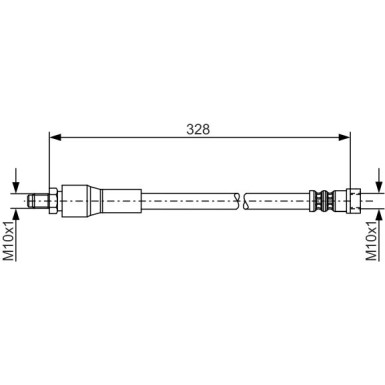 Bremsschlauch HA | MERCEDES W639 03 | 1987481001