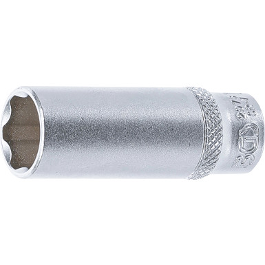 BGS Steckschlüssel-Einsatz Super Lock, tief | Antrieb Innenvierkant 6,3 mm (1/4"""") | SW 13 mm | 2973