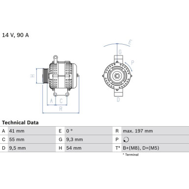 Lichtmaschine | FIAT,OPEL,LANCIA,SUZUKI | 0 986 048 771