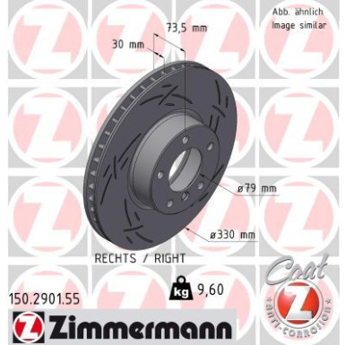 ZIMMERMANN Bremsscheibe | 150.2901.55