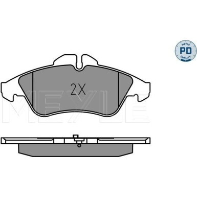 Bremsklötze VA Platinum | MERCEDES Vito, Sprinter, VW LT 96 | 025 215 7620/PD