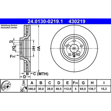 Bremsscheibe | 24.0130-0219.1