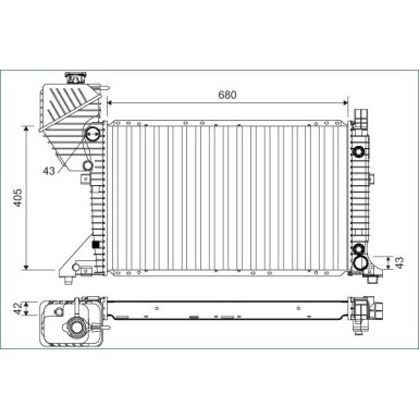 VALEO Motorkühler | 701163