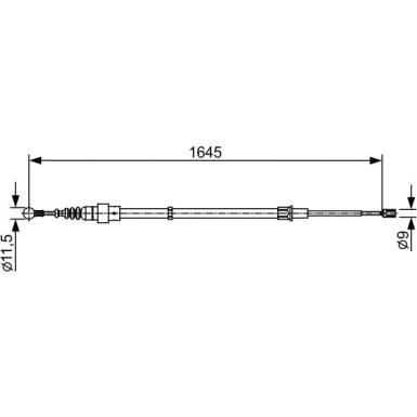 Handbremsseil | AUDI,SEAT,SKODA,VW | 1987482451