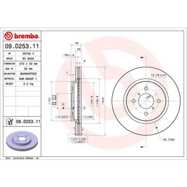 Bremsscheibe VA | SUZUKI Swift 10 | 09.D253.11