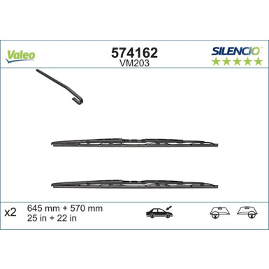 Valeo Silencio Performance | BMW 5-SERIES (E39) (95>03) | 574162