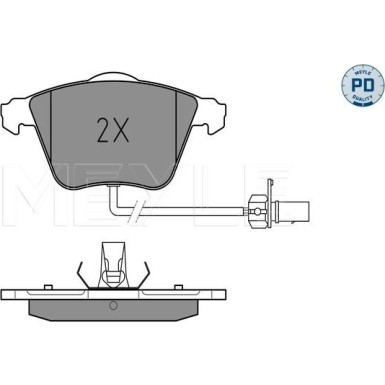 Bremsbelagsatz Vw S. A4/A6 04 | 025 239 5020/PD