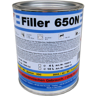 STC Filler 650 N 2K - HS 4:1 dunkelgrau 1L | 7536