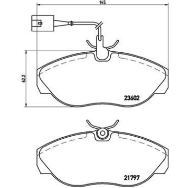 BREMBO Bremsklötze VA | CITROEN,FIAT,PEUGEOT | P 23 083