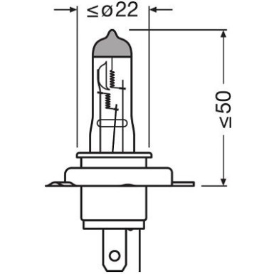 H19 Osram | Faltschachtel | 12V 60/55W PU43t-1 | 64181L