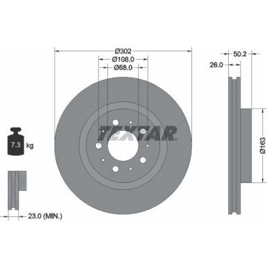 Bremsscheibe Volvo P. S70/V70/C70 96-02 | 92092300