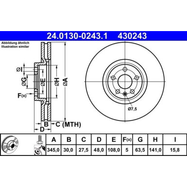 Bremsscheibe | 24.0130-0243.1