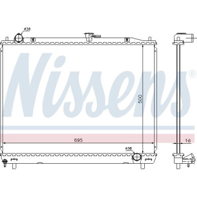 Wasserkühler PKW | MITSUBISHI PAJERO 3.5i 00 | 628962