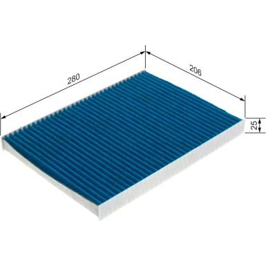 Innenraumfilter+ | AUDI TT,SKODA,SEAT,VW 98 | 0 986 628 563