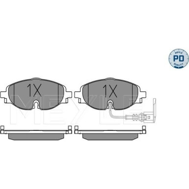 Bremsbelagsatz Vw P. Golf Vii/A3/Octavia/Leon 12 | 025 256 8320/PD