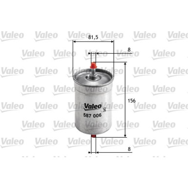 VALEO Kraftstofffilter | 587006