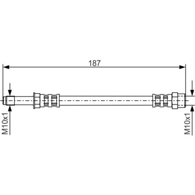 Bremsschlauch HA | FORD Galaxy,SEAT,VW Sharan 95 | 1987476715