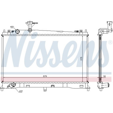 Wasserkühler PKW | MAZDA 6 1,8i/2,0i S +/-K | 62462A