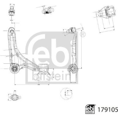 Querlenker VA re (OE) | FORD Mondeo V 12 | 179105