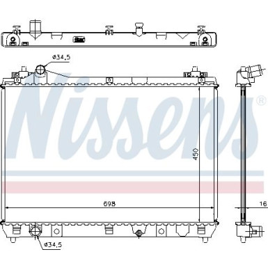 Wasserkühler PKW | SUZUKI GRAND VITARA 2,0 05 | 64200