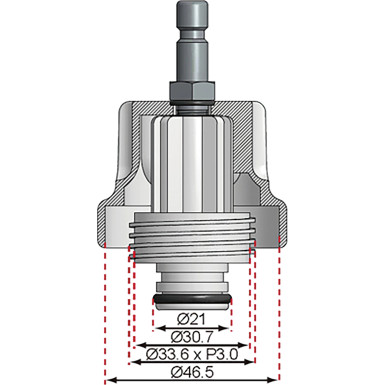 BGS Adapter Nr. 19 für Art. 8027, 8098 | für Toyota | 8027-19