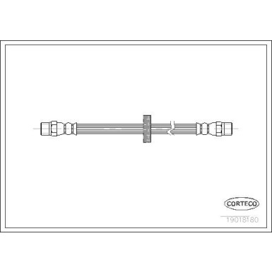 CORTECO Bremsschlauch | 19018180