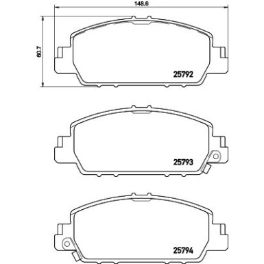 BREMBO Bremsklötze VA | HONDA Accord 12 | P 28 077