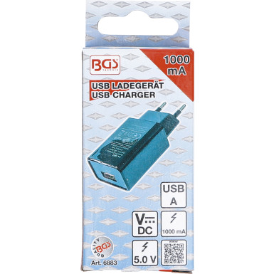 BGS Universal USB-Ladegerät | 1 A | 6883