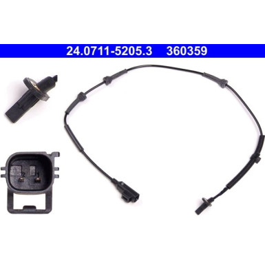 ATE ABS Sensor | 24.0711-5205.3