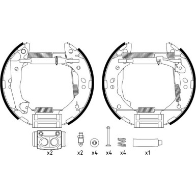 Satz Bremsbacken Hyundai T. Atos Prime 2001 | 84056800