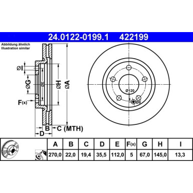 Bremsscheibe | 24.0122-0199.1