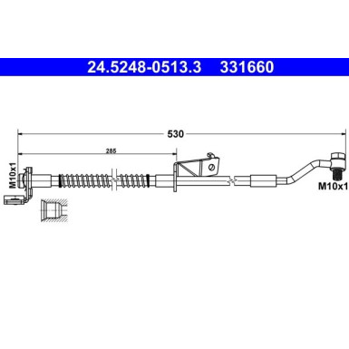 Bremsschlauch | 24.5248-0513.3