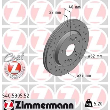 Bremsscheibe VA Sport | SUZUKI Swift 10 | 540.5305.52