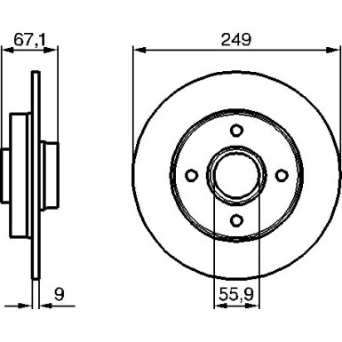 Bremsscheibe | PEUGEOT | 0 986 479 219