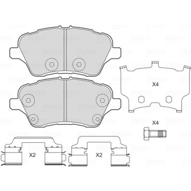 VALEO Bremsbeläge | 601703