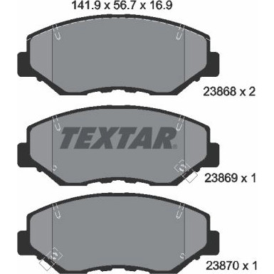 Bremsbelagsatz Honda P. Cr-V | 2386801