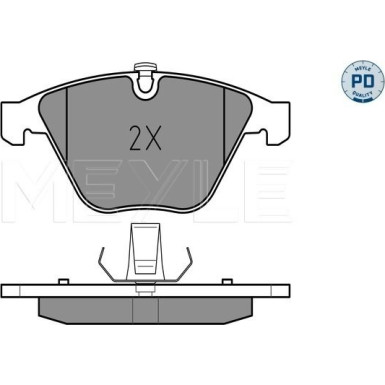 Bremsbelagsatz Bmw P. E60/61 520-525 03- Automatikgetriebe | 025 233 4720/PD