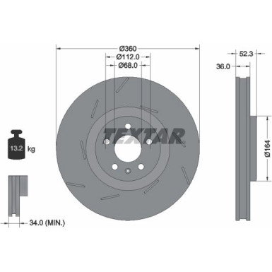 Bremsscheibe | 92334205