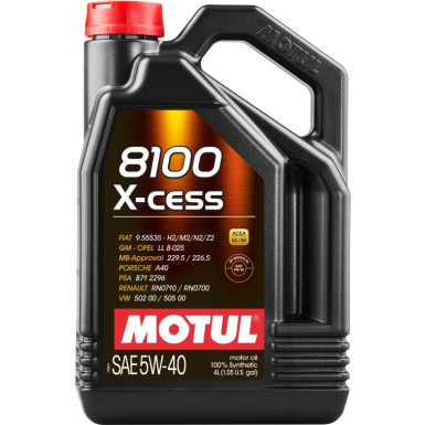 Motul X-cess 5W-40 A3/B4 4 Liter | 104256