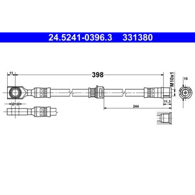 Bremsschlauch | 24.5241-0396.3