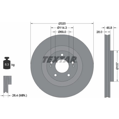 Bremsscheibe | 92306503