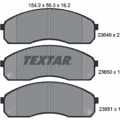 Bremsbelagsatz Kia P. Carnival 99-/Pregio 02-/K2700 | 2364901