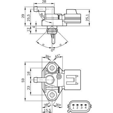 Kraftstoffdruckregler | FORD MAVERICK 3.0 V6 24V 04 | 0 261 230 093