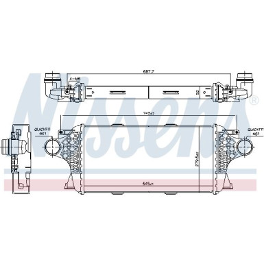 Ladeluftkühler PKW | Mercedes ML 350 Bluetec 11 | 961458