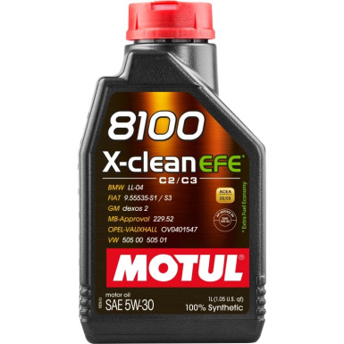 Motul 8100 X-clean EFE C2 /C3 5W-30 1 Liter | 109470