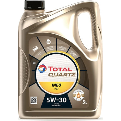 TOTAL Quartz Ineo MC3 5W-30 Motoröl 5 Liter | 2216289